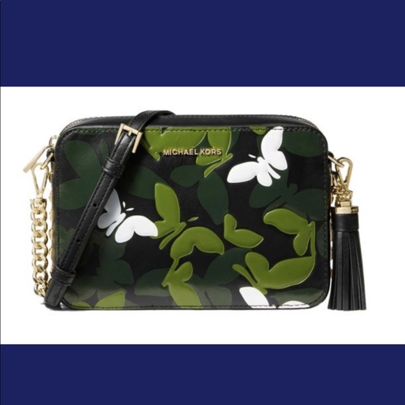 👜💕Michael Kors Butterfly Camo Leather Crossbody - Picture 5 of 5